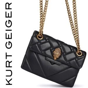 KURT GEIGER LONDON MINI LEATHER KENSINGTON BAG $228 NWOT